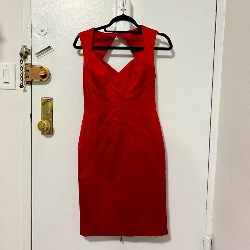 Jessica Simpson Red Satin Dress